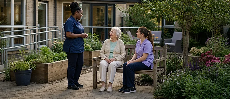 Care homes course visual for Acceptance and Commitment Therapy