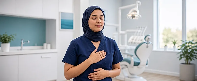 Dental nurse course visual for Acceptance-Based Stress Management