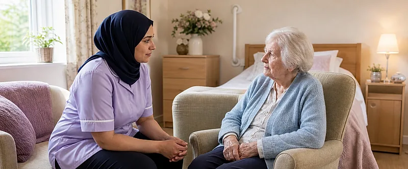 Care homes course visual for Breaking Bad News