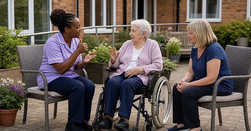 Care homes course visual for Deaf Awareness