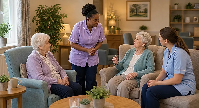 Care homes course visual for Dementia Distress and Behaviour Change