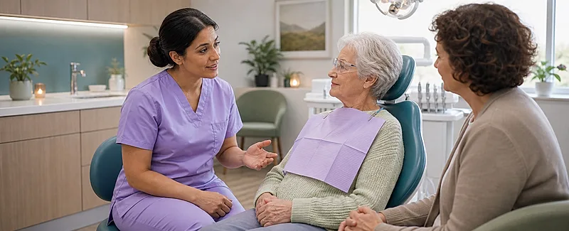 Dental nurse course visual for Dementia-Friendly Dentistry