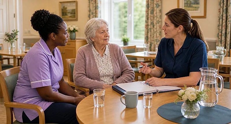 Care homes course visual for Dysphagia, Choking and Safe Food/Fluid Support