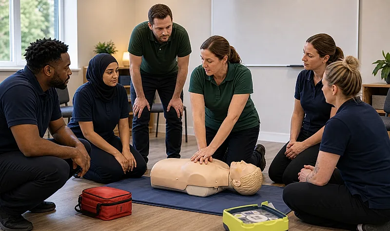 Children's homes course visual for Emergency First Aid, CPR and Medical Emergencies