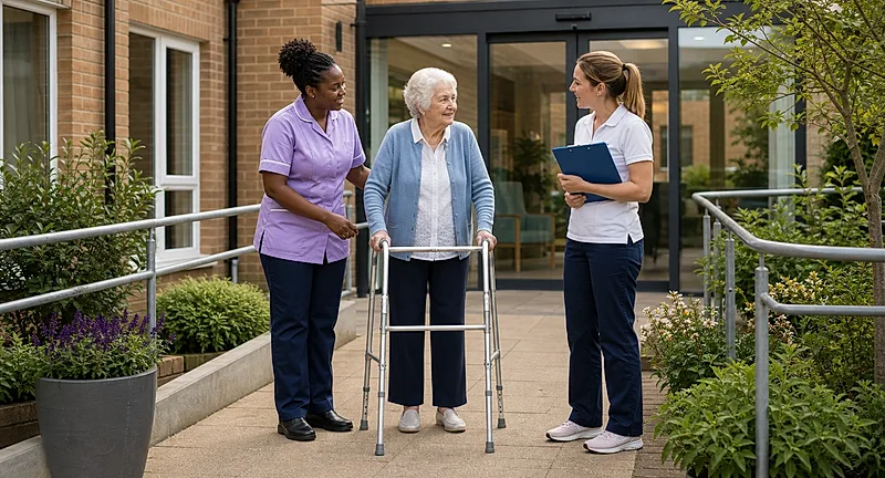 Care homes course visual for Falls Prevention