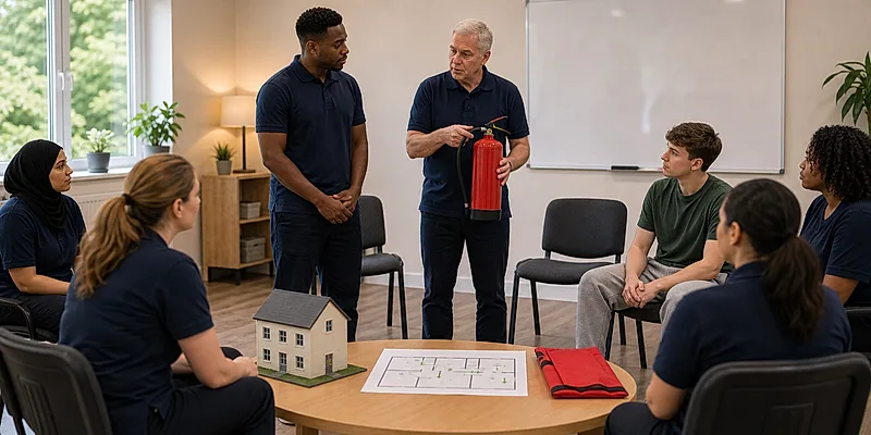 Children's homes course visual for Fire Training