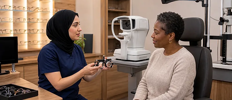 Optical practice course visual for GOC Standard 11: Equality, Diversity and Inclusion