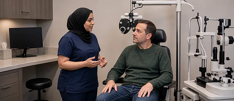 Optical practice course visual for GOC Standard 7: Conducting Appropriate Assessments and Referrals