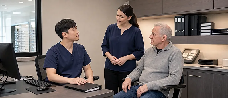 Optical practice course visual for GOC Standard 8: Maintaining Adequate Patient Records