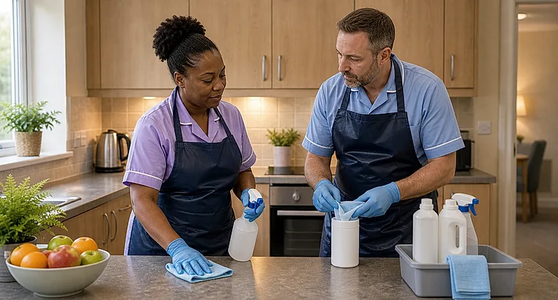Care homes course visual for Infection Prevention, Cleaning and Decontamination