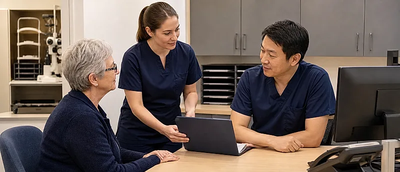 Optical practice course visual for NHS Optical Claims, Eligibility Checks and Honest Administration