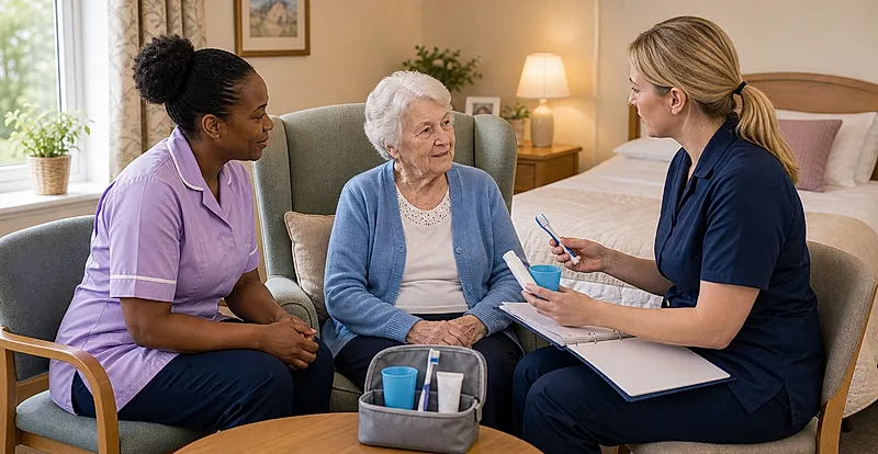 Care homes course visual for Oral Health and Mouth Care