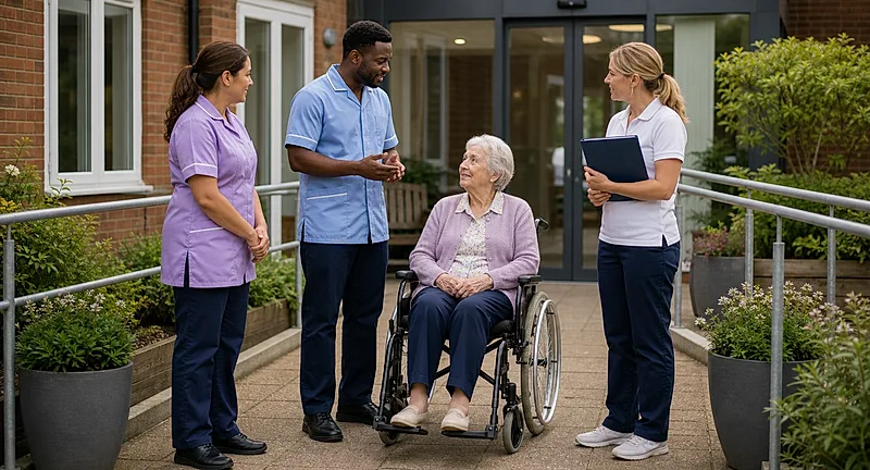 Care homes course visual for Personal Safety