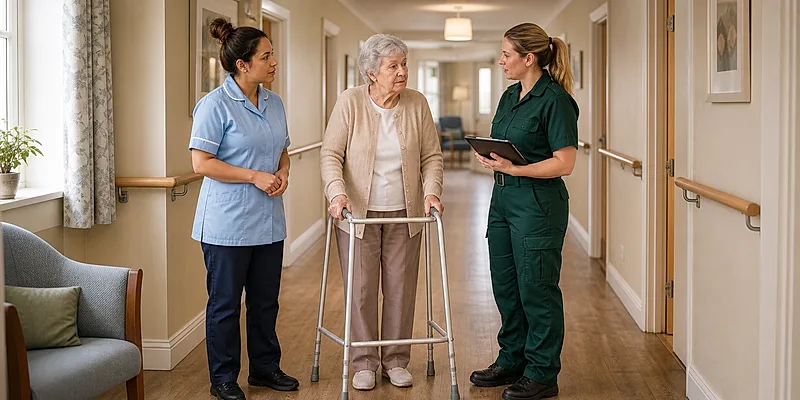 Care homes course visual for Recognising Deterioration and Escalation