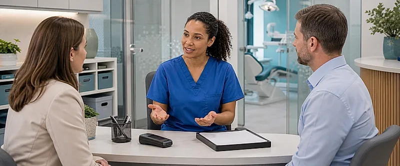 Dental nurse course visual for Professional Discussions and Transactions