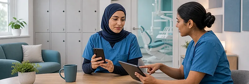 Dental nurse course visual for Social Media as Professional Communication
