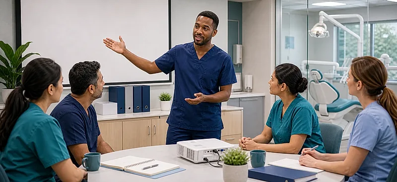 Dental nurse course visual for GDC Expectations, Legal Requirements and Practice Systems