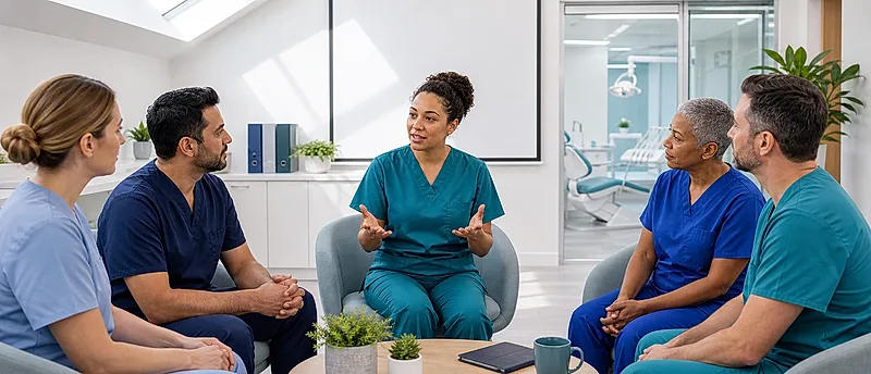 Dental nurse course visual for Management and Leadership Roles