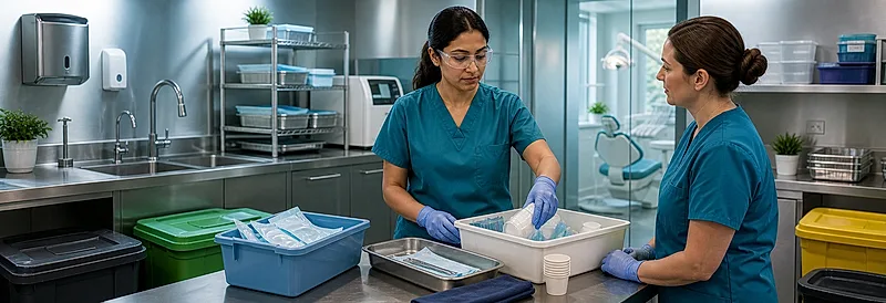 Dental nurse course visual for Environmental Impacts of Oral Healthcare Delivery