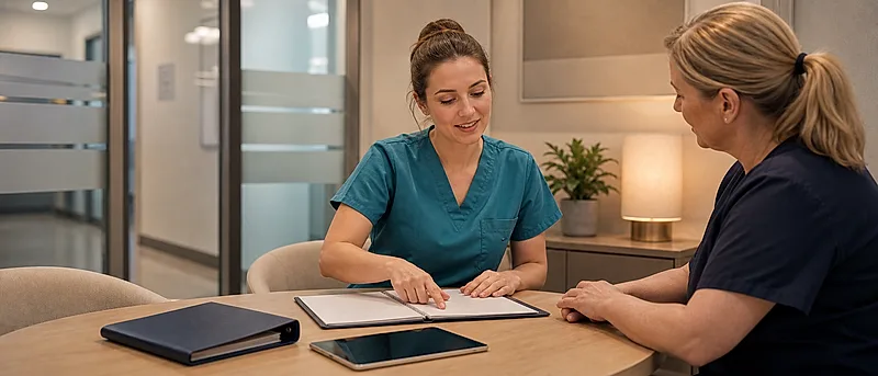 Dental nurse course visual for Assessment, Feedback and Personal Development Planning
