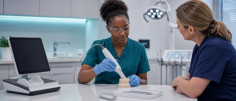 Dental nurse course visual for New Techniques and Technologies