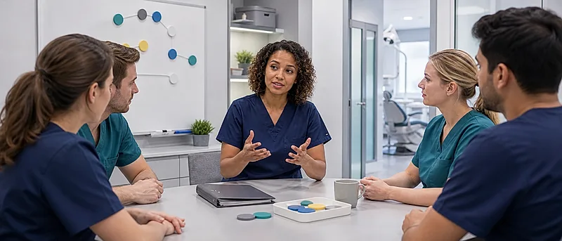 Dental nurse course visual for Improving Clinical Services and Managing Risk