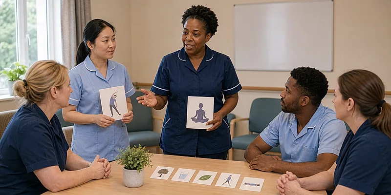 Care homes course visual for Stress Management and Relaxation Techniques Overview