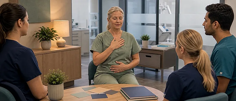 Dental nurse course visual for Stress Management and Relaxation Techniques Overview