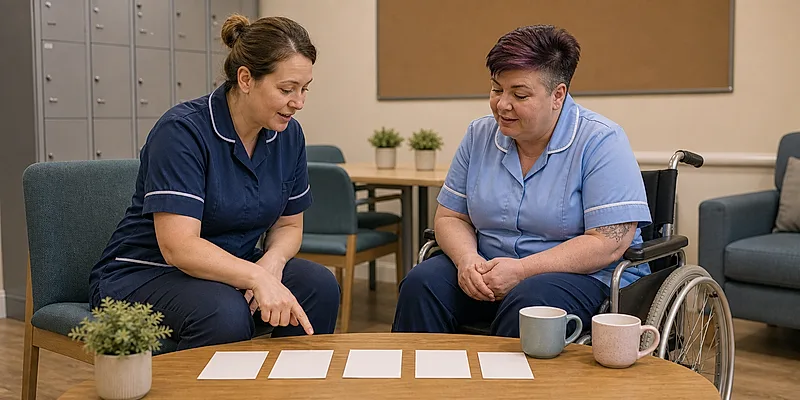 Care homes course visual for The CBT Five-Part Model for Stress Management
