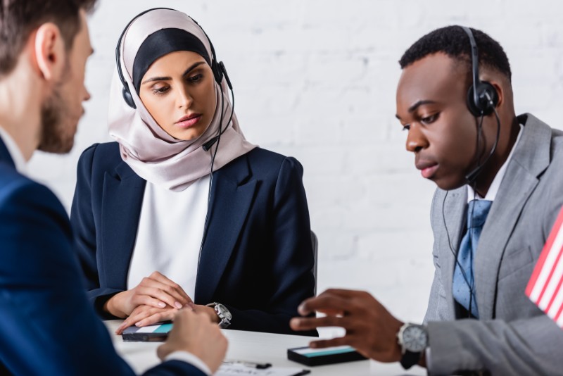 Interpreter supporting a healthcare conversation
