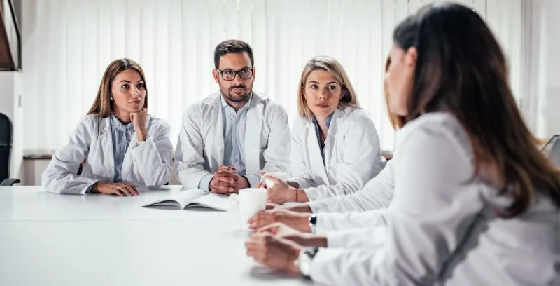 Group of professionals in a meeting