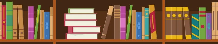 Books on a shelf
